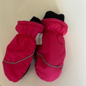 Girls Ski Solid Mittens